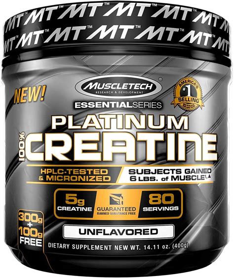 Best creatine monohydrate. Creatine is found in foods such as meat and seafood. Creatine is also found in many different types of sports supplements. In supplements, creatine has most often been used by adults in a one-time loading dose of up to 20 grams by mouth daily for up to 7 days, followed by a maintenance dose of 2.25-10 grams daily for up to 16 weeks. 