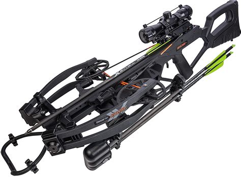 The 2023 Barnett Hyper Raptor shoots 20-inch, .204-inch-diameter HyperFlite arrows at 410 fps, delivering 142 ft-pounds of kinetic energy. Contributing to the crossbow's top performance is its new Halo System, which eliminates cable crossing and cam lean to create tremendously balanced string travel. The Hyper Raptor features the company's ...