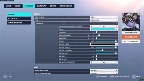 Best crosshair for widowmaker. CCore-21629 September 23, 2020, 11:25pm #7. My crosshair settings for tracer (And most heroes) Are as follows: 1 thickness, 5 length, 10 center gap, 100 opacity, 100 outline opacity, 2 dot size, 0 dot opacity. My weapon accuracy overall is 34%, but that's from all my 370 hours playing her. 