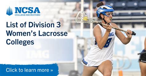 The NCAA Women's Lacrosse DIII official home. Get Women's Lacrosse rankings, news, schedules and championship brackets.. 