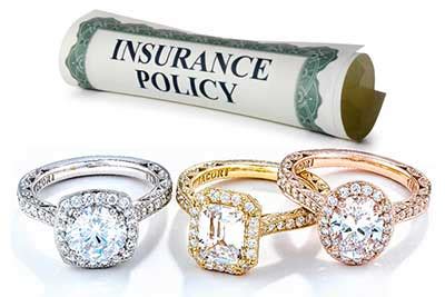 These days, the average couple spends $6,000 to $9,000 on engagement rings and wedding bands. Yet the most common renter’s and homeowner’s insurance policies limit coverage for jewelry to about $1,500 – 2,500. Once you figure in the deductible, this means that the bulk of the ring’s value wouldn’t be covered by homeowner’s insurance.