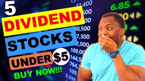 Best dividend stocks under $5. 27 Oct 2022 ... In this article, we discuss 5 best dividend stocks under $5. If you want to read our detailed analysis of dividend investing and returns of ... 