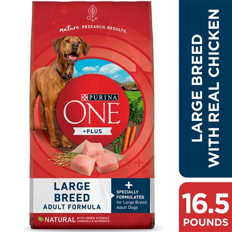 Best dog food large. Aug 16, 2023 ... If you have an adult dog who doesn't have any specific dietary needs, Purina ONE dry dog food is one of the brand's best options. Suitable for ... 