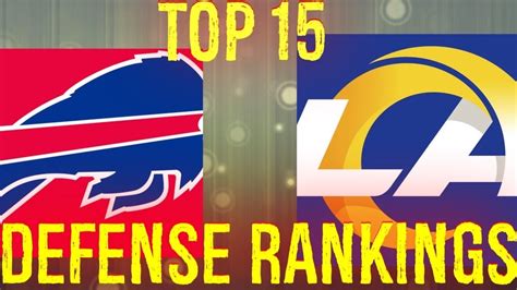 Check out our top D/ST rankings along with pl