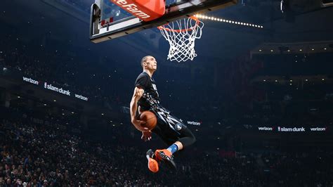 2016 Slam Dunk Contest Zach LaVine: Between The Legs Free Throw Line Dunks! 3. Michael Jordan -- Kiss the Rim, 1987 ( Watch video) A lot of people point to Jordan's free-throw line dunk as his ...