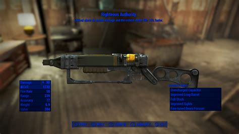 All weapons can spawn as a legendary variant with up to a single special effect. All weapon types are described here. Pistols are generally small, and require one hand to fire. They include, but are not limited to, the 10mm, .44, Alien Blaster and Gamma Gun. Rifles are generally long, of average size, and require two hands to fire. They include, but are not …. Best fallout 4 guns