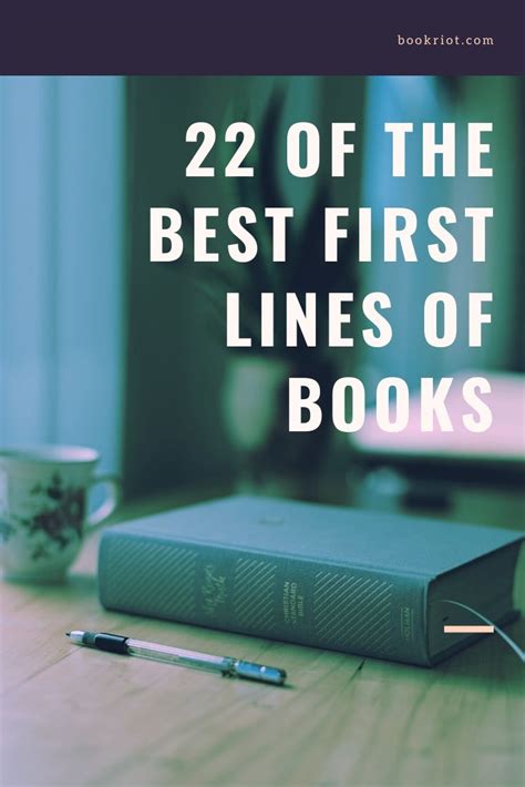 Best first lines of books. As a new month begins, test your knowledge of the best opening lines in literature. Find out here if you are in the first rank – or an April fool. Wed 31 Mar 2010 19.05 EDT. Email link. 1. “It ... 
