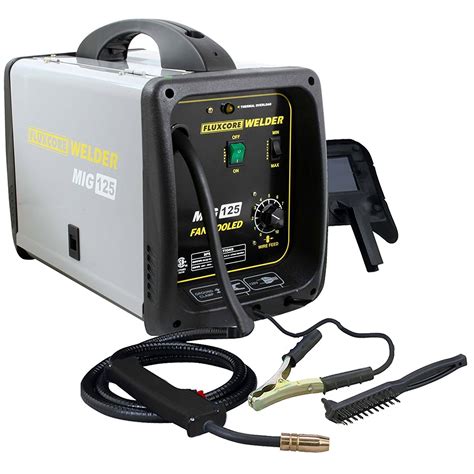The Agilworx 135A Flux Core 110V MIG Welder, with i