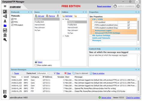 Best free ftp server.  We list their features, compare their strengths.  Filezil...