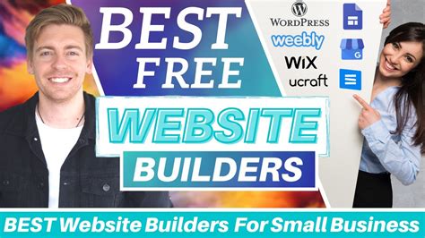 Best free website builder for small business. (Image credit: Future) Top 3. Best for: 1. Best overall. 2. Small business. 3. Business tools. 4. Design. 5. Speedy set-up. Free plans compared . Buying information ... 