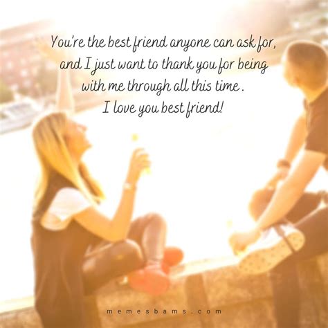 Best Friend Appreciation Paragraphs. You can make your friend’s day a little more special and make him or her feel loved with these best friend appreciation paragraphs as this post was written with you in mind. Read also: What To Say To A Friend To Make Him or Her Feel Appreciated. 1. Knowing that you will always be there for me is a ...