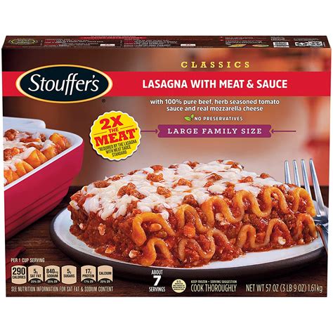 Best frozen lasagna. From classic lasagna to chicken lasagna and so many options in between, see why we're America's #1 selling brand of frozen lasagna. Filters Clear All. Products . 
