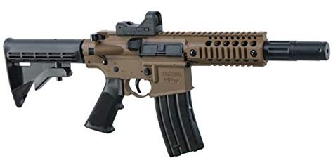 Airsoft Submachine guns, or airsoft SMGs for short, are automatic airsoft guns that are shorter and more compact that full sized airsoft rifles. They are designed for playing in tight spaces, or close quarter battle (CQB) environments. Airsoft SMGs are typically lightweight, have short or folding rear stocks if any, and have a short barrel; all .... 