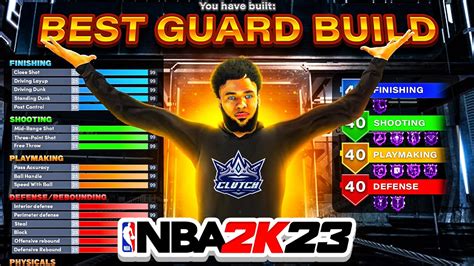 NBA 2K23 Best 6’9 Point Guard build (image via SiimplyGrinding) This 6’9 Point guard will be unstoppable with dunks and perfect 3-pointers. This character will have 87 ball handling and above that a 93-block rating with speed and acceleration well above average. ADVERTISEMENT.