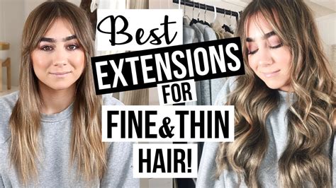 Best hair extensions for thin hair. The hand-tied weft is one of the thinnest styles available that can be used on thin or fine hair due to it’s ultra-thin, flat design. The specialty of this method is that it 100% non-damaging and you’ll have a strong and durable weave for reuse. “Hand-tied extensions” is a type of extension attaching a weft or “curtain” of hair to ... 