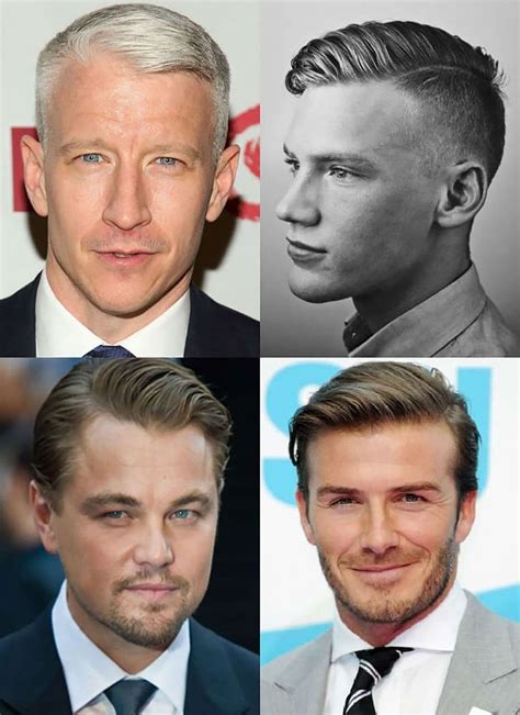 Best haircuts for receding hairline. I. Pompadour Style Hairstyles For Men with Receding Hairlines. 1. Clean Silver Grey Pompadour Haircuts for Men with Receding Hairlines. Ask for a 1-2 top length for your crown that you will style with hair pomade to obtain a small pomp above the forehead and skin fade the nape and the arches. 