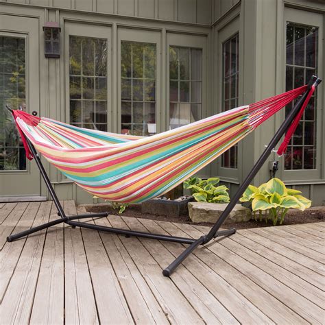 Best hammock. Vivere Double Hammock Combo: Best Hammock Bed On A Budget: A durable Brazilian-style hammock that includes a collapsible steel stand at an outstanding price. 100% cotton fabric makes itsoft and comfortable on the skin. See Review: Yellow Leaf Signature Double: A hand-made open weave hammock that … 
