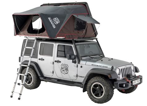 This versatile Overland Vehicle Systems Bushveld II Hard Shell Roof Top Tent has universal applications and features a sturdy aluminum base, frame, and ladder, ensuring durability and stability. The tent's polycotton canopy, made of 600-denier material, provides a water-resistant shelter, while the Oxford (420) rip-stop waterproof rain fly .... 