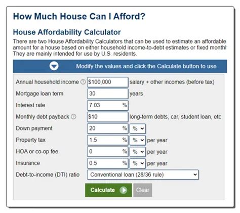Best home affordability calculator.  No registration required.  Find out how m...