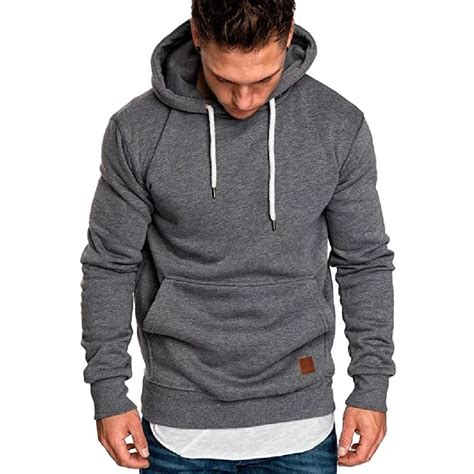 Best hoodies men. Guys can finish this outfit off with dark jeans, chukka boots and a field watch. To style a cool and effortlessly trendy look, use different shades of the same color for your outer and inner layers. You can wear a navy blue bomber jacket with a slate blue hoodie, slim jeans or khakis and low-profile leather sneakers. 