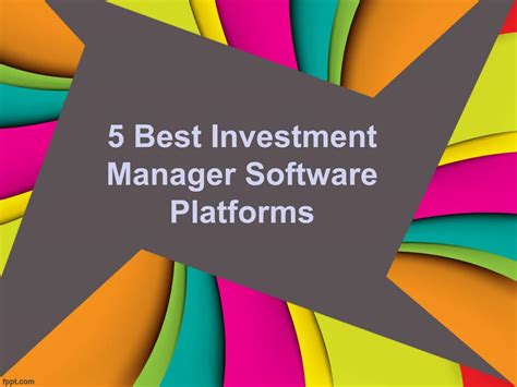 Best investment management software. Things To Know About Best investment management software. 