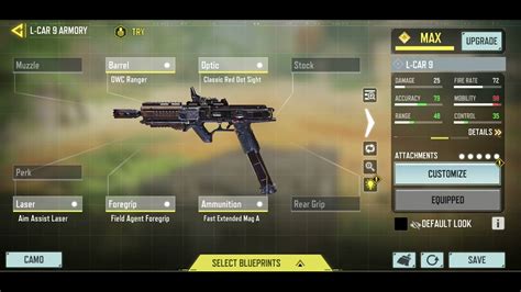 Best L-CAR 9 loadout for CoD Mobile Season 6. CoD Mobile Season 6: To the Skies is here, bringing the fan-favorite Favela map and new weapons to unlock and master. Black Ops 3’s powerful L-CAR 9 pistol is one of these new weapons, so here’s the best L-CAR 9 loadout and how to unlock it.. 