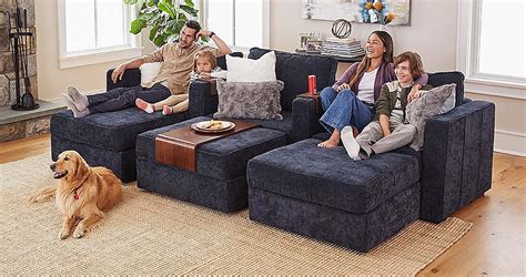 Home of Cozy Exclusive Offer: 20% off sitewide with promo code COZY20OFF. For the 3-Seat Modular Sofa: Price: from $1595. Dimensions: 90" width x 38" depth x 34" height. Arm Height: 25". Leg Height: 6". Frame Materials: Maple and Polar Kiln-Dried Laminated Hardwood. Upholstery fabric: Performance Fabric / Top-Grain Protected Leather.. 