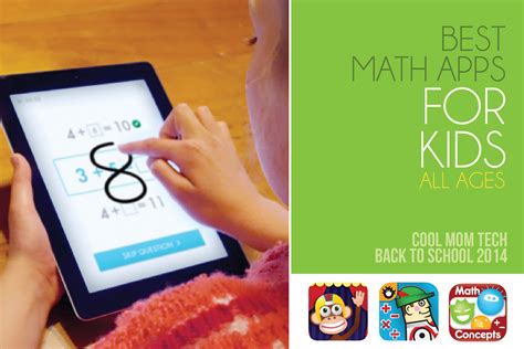 Best math apps. Number Line : great visualization tool to illustrate the relationships between different numbers. Number Piece : use the Base10 concept to visualize the numbers and math operations. A great tool to explain the fundamental math concepts. Little Digits : learn numbers by count the number of fingers touching iPad. 
