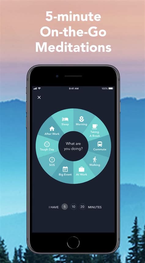Best meditation apps. 8. Ten Percent. Ten Percent app provides training for people who are skeptical of meditation, and is presented by Dan Harris, a meditation advocate and author of the book 10% Happier. The content is firmly based on neuroscience and omits the spiritual components that are present in many other apps. 