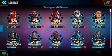 Best minion team msf. P.E.G.A.S.U.S. is the best team that can be used here, they are relatively new and relevant and are necessary for high-end Raids. Nova. Requirements: Earn Points in Nova Trials Event: 500k Points: Immediately unlock a 3 Yellow Stars Nova; Nodes 2, 6, and 10 of Nova Trials require Masters of Evil, X-Factor, and/or Quicksilver. The best options are: 