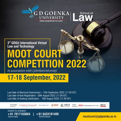Best moot court competition. 3- 9 September 2023. Kumasi, Ghana. The Christof Heyns African Human Rights Moot Court Competition is the largest gathering of students, academics and judges around the theme of human rights in Africa. This annual event brings together all law faculties in Africa, whose top students argue a hypothetical human rights case as if they were before ... 