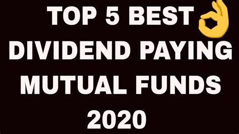 Best mutual funds for dividends. Things To Know About Best mutual funds for dividends. 