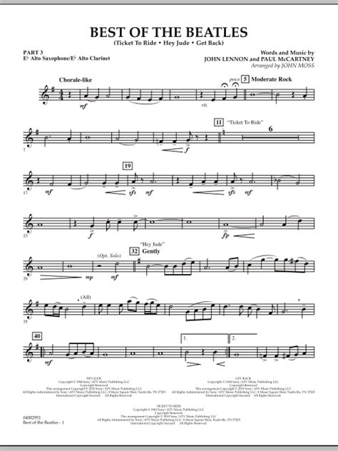 Best of the beatles alto sax. - Corolla axio 2007 service manual download.