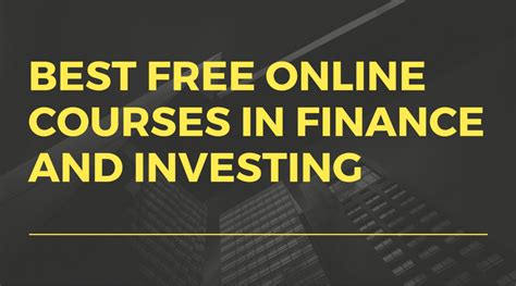Best online courses for investing. Things To Know About Best online courses for investing. 
