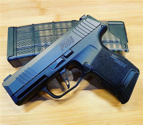Best p365 upgrades. Jun 22, 2023 · It is a small handgun announced in 2019 as an upgrade over the original Sig P365. It has a longer barrel (3.7 inches vs. 3.1 inches) and an extended grip for a larger capacity of 12 rounds (vs. the P365’s 10 rounds), making it suited for covert carry. 