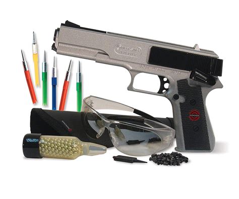 Best pellet gun. The redesigned Umarex Gauntlet 2 is offered in two calibers, .22 pellets and .25 slugs, which are perfect for small game hunting, plinking and target shooting. Thanks to higher pressure air regulators and more air capacity, you can get up to 70 or more shots with the .22 caliber and more than 50 with the .25 caliber. 