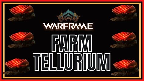 Best place to farm tellurium. Most popular Tellurium farm is the Uranus sealab survival node with a farming comp. Can't use warframe looting abilities in AW missions. 15. MetaKnightsNightmare. • 3 yr. ago. … 