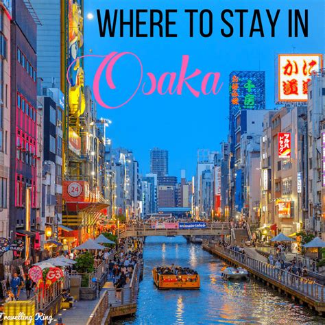 Best place to stay in osaka. 1. Where to stay in Osaka for the first time: Kita district (Umeda)/Osaka Station. 2. Where to stay in Osaka for nightlife and shopping: Minami district (Namba)/Central Osaka. 3. … 