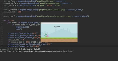 Best pygame tutorial. display.  It helps us create 2D games by giving us tools to...