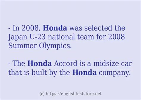 Best rag tutorial.  This way, your sentence reads: " Honda and To...