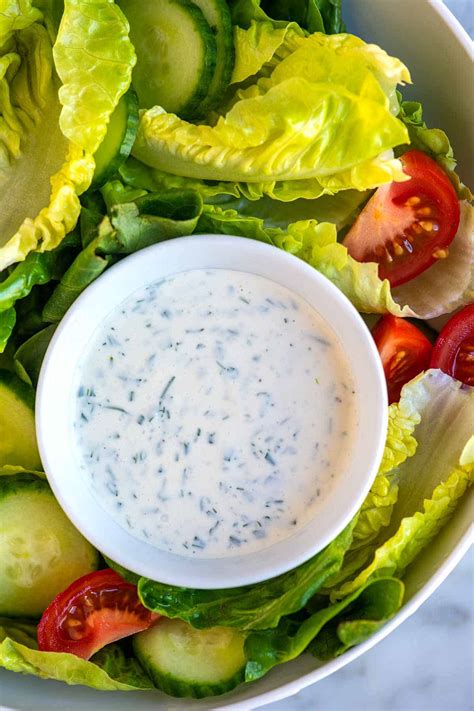 Best ranch dressing. Fresh Herbs. The second key is using fresh herbs wherever possible. Nothing beats fresh herbs in ranch salad dressing. Dried herbs can be used in a pinch when fresh herbs are lacking, but the flavor will … 