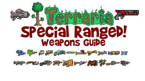 Best ranger weapons terraria. Weapons are essential items used for combat against enemies, bosses, critters, and even other players during PvP games. Some weapons can be crafted at a Work Bench or a Pre-Hardmode/Hardmode Anvil, while others can only be found in Chests, as enemy drops, or purchased from NPCs. Terraria has a wide variety of weapons and weapon classes, … 