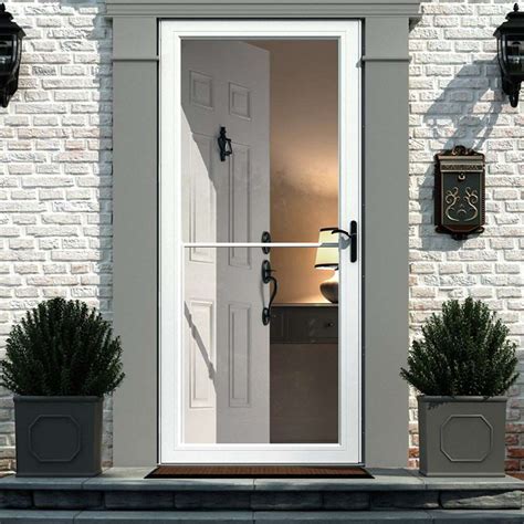 Best rated storm doors. You might need to place the storm door hinge on the opposite side. Step 2: Select a Complementary Color . Determine the best storm door color scheme—Larson offers seven to choose from—and you’ll make a striking statement while boosting your home’s curb appeal. A good rule of thumb: Match your storm door to the trim. 