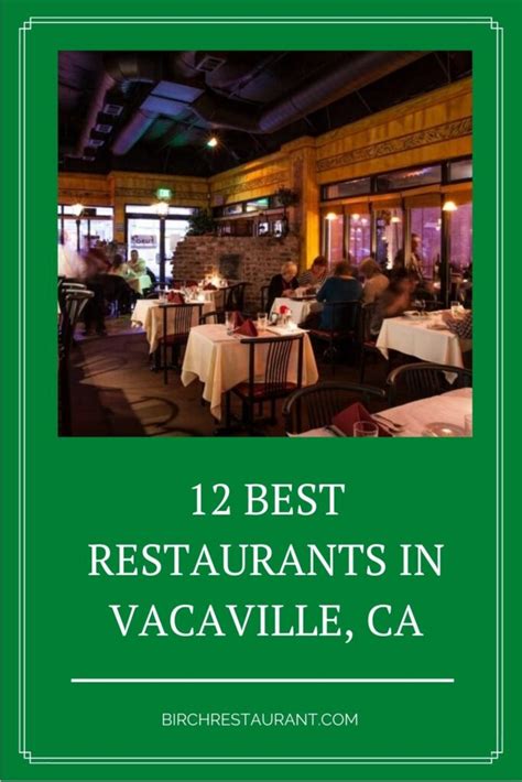 Best restaurants in vacaville. Share. 172 reviews #4 of 112 Restaurants in Vacaville $$ - $$$ Italian Vegetarian Friendly Vegan Options. 535 Main St Ste A, Vacaville, CA 95688-3962 +1 707-447-5560 Website. Open now : 11:00 AM - 9:30 PM. 