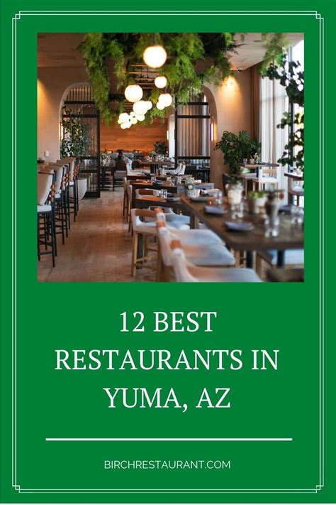 Best restaurants in yuma az. 3. Julieanna's Steak & Seafood. 177 reviews Closed Today. American, Steakhouse $$ - $$$ Menu. the patio, where we love to sit was busy, live music and attentive staff. We... Top-notch, minus one star for service. 4. The Patio Restaurant. 