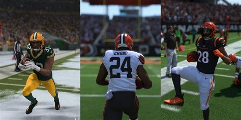 Best running back madden 24. Madden 24 running back ratings Only six running backs earned ratings higher than 90, led by a 97 from Nick Chubb of the Cleveland Browns. Here are the top running backs and their ratings : 