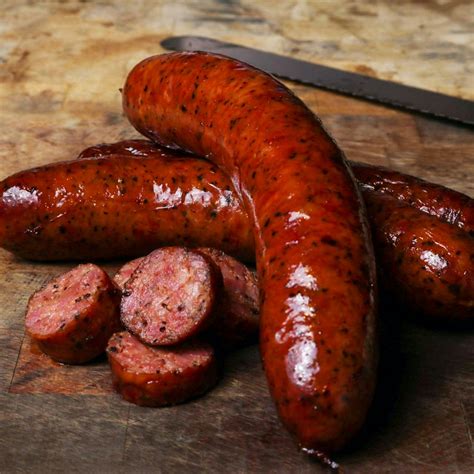 Best sausage. Heat the oil in a heavy large skillet over medium heat. Add the sausages and cook until brown on both sides, about 7 to 10 minutes. Remove from the pan and drain. Keeping the pan over medium heat ... 