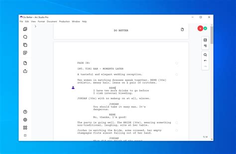 Trelby. Trelby is a free, open-source screenwriting program that provides a simple, uncluttered interface for writing scripts. This is the only open-source screenwriting program we have on this list. This means any user can edit the program’s code to add new features or take away ones. This is how innovations …. 