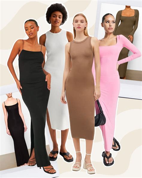 Best skims dupes. That is, any human woman raised on Hollywood's beauty standards. As such, I set out to test out three of SKIMS' most TikTok-viral products myself: the $78 Soft Lounge Long Slip Dress, the $68 ... 