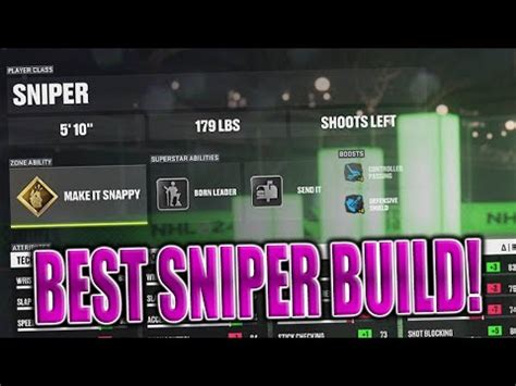 Best sniper build nhl 24. The best Archetype for a Winger in NHL 24 is Sniper. Wingers are the goalscorers of the teams, whether you play on the left or right, you’ll always have … 